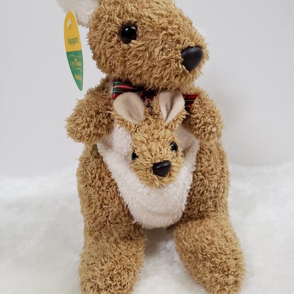 Uni-Toys Australia Kangaroo w/ Baby Joey & Koala 9" Plush by Uniring NWT - Picture 6 of 8
